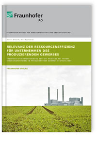 Buch: Relevanz der Ressourceneffizienz für Unternehmen des produzierenden Gewerbes