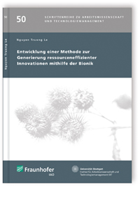 Buch: Entwicklung einer Methode zur Generierung ressourceneffizienter Innovationen mithilfe der Bionik