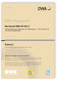 Merkblatt DWA-M 620-3 Entwurf, September 2024. Ingenieurbiologische Bauweisen an Fließgewässern - Teil 3: Bemessung und Anwendungsbeispiele